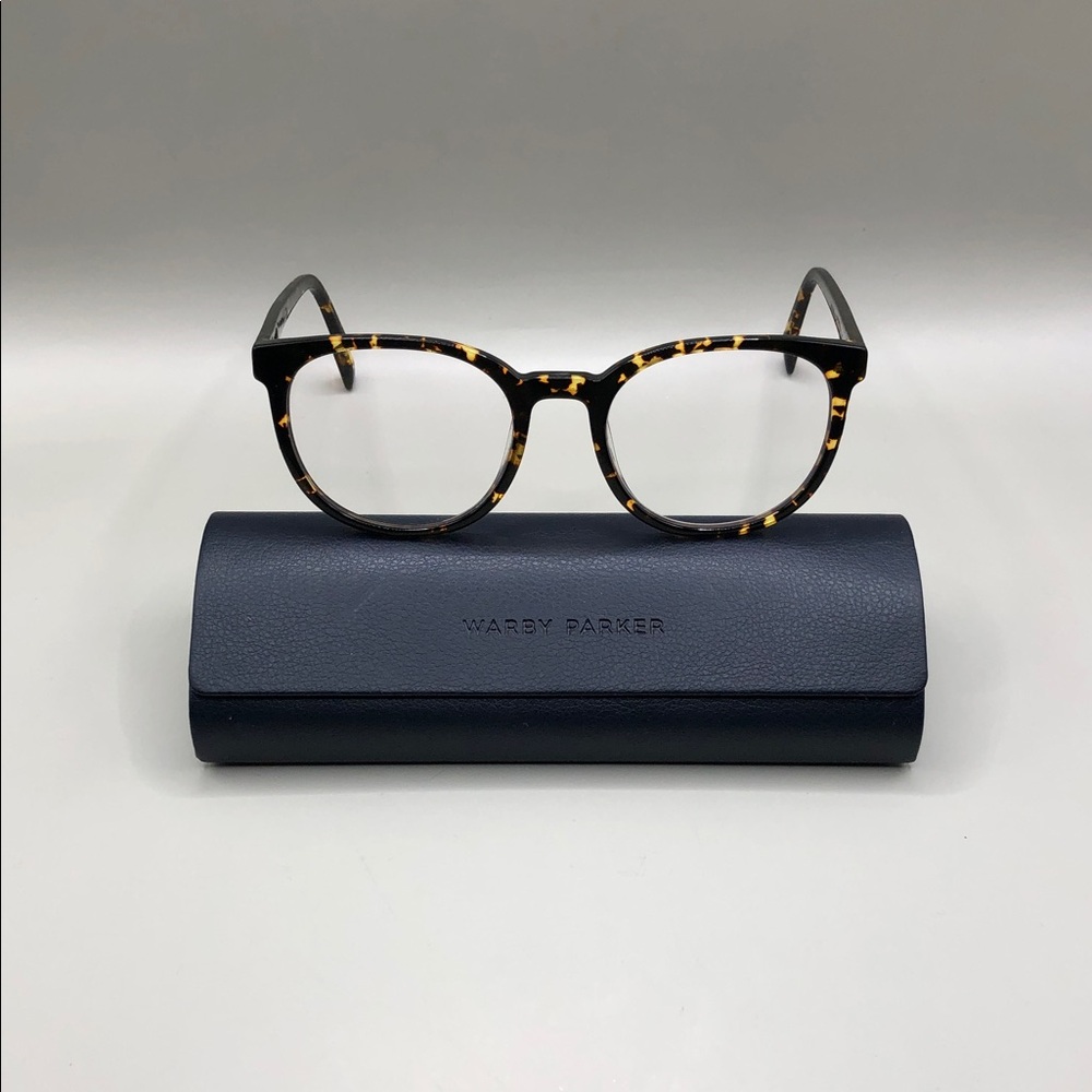 Warby Parker Gillian M 302 Brown Tortoise Glasses 52-20-145 w Case UNISEX